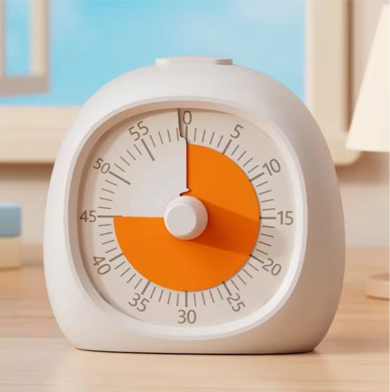 Visuele Timer 60 Minuten – Stille Countdown Klok voor Keuken, Studie en Werk