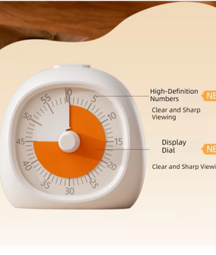 Visuele Timer 60 Minuten – Stille Countdown Klok voor Keuken, Studie en Werk