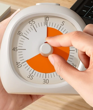 Visuele Timer 60 Minuten – Stille Countdown Klok voor Keuken, Studie en Werk