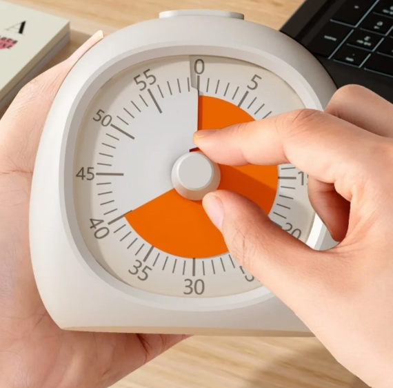 Visuele Timer 60 Minuten – Stille Countdown Klok voor Keuken, Studie en Werk