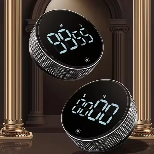 Magnetische Keukentimer met Draaiknop – Digitale Countdown en Stopwatch
