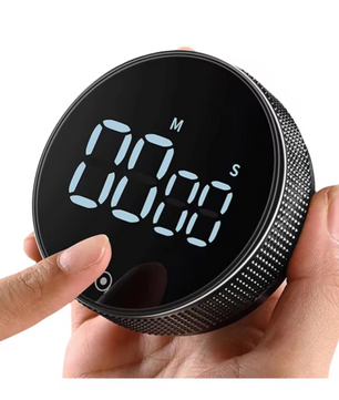 Magnetische Keukentimer met Draaiknop – Digitale Countdown en Stopwatch