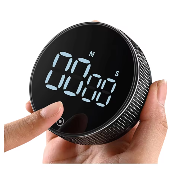 Magnetische Keukentimer met Draaiknop – Digitale Countdown en Stopwatch