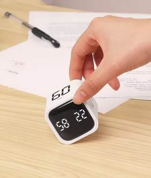 Productivity Cube Timer met Gravity Sensor – Oplaadbare LED Countdown Klok