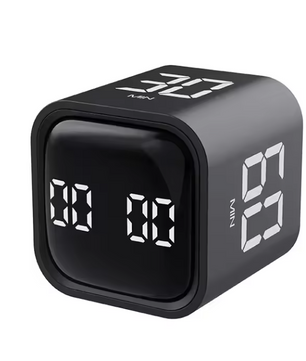 Productivity Cube Timer met Gravity Sensor – Oplaadbare LED Countdown Klok