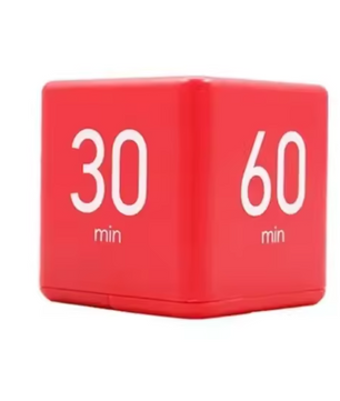 Productivity Cube Timer met Gravity Sensor – Oplaadbare LED Countdown Klok