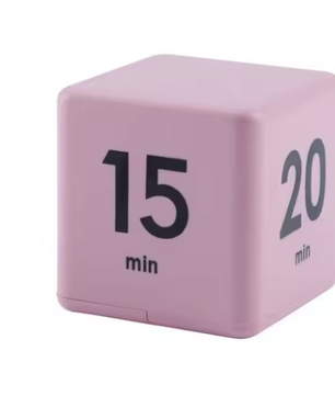 Productivity Cube Timer met Gravity Sensor – Oplaadbare LED Countdown Klok