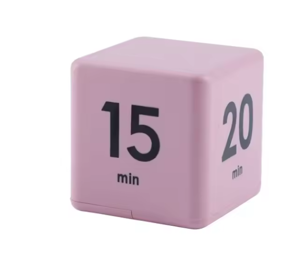 Productivity Cube Timer met Gravity Sensor – Oplaadbare LED Countdown Klok