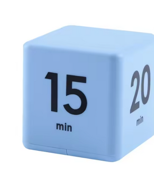 Productivity Cube Timer met Gravity Sensor – Oplaadbare LED Countdown Klok
