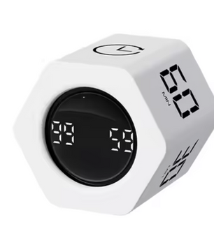 Productivity Cube Timer met Gravity Sensor – Oplaadbare LED Countdown Klok