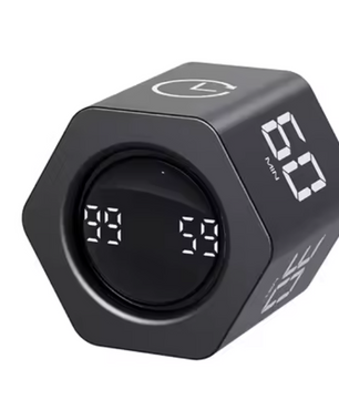 Productivity Cube Timer met Gravity Sensor – Oplaadbare LED Countdown Klok