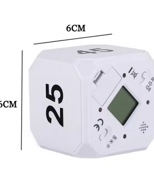 Productivity Cube Timer met Gravity Sensor – Oplaadbare LED Countdown Klok