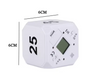Productivity Cube Timer met Gravity Sensor – Oplaadbare LED Countdown Klok
