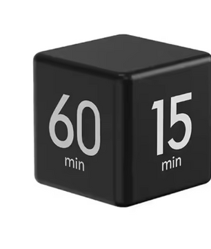 Productivity Cube Timer met Gravity Sensor – Oplaadbare LED Countdown Klok