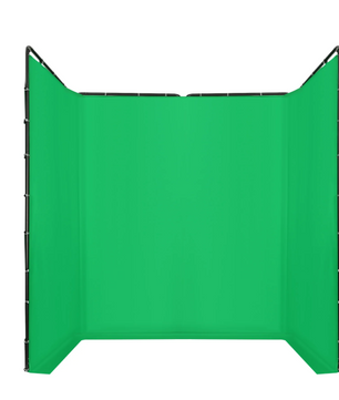 Draagbaar Groot Green Screen 400 × 238 cm – Chromakey Achtergrond met Standaard