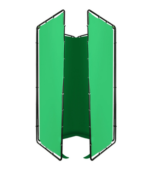 Draagbaar Groot Green Screen 400 × 238 cm – Chromakey Achtergrond met Standaard