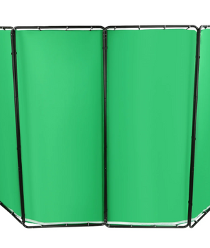 Draagbaar Groot Green Screen 400 × 238 cm – Chromakey Achtergrond met Standaard