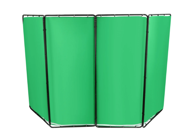 Draagbaar Groot Green Screen 400 × 238 cm – Chromakey Achtergrond met Standaard