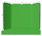 Achtergrond Standaard 240 × 400 cm met Green Screen en Clips – Fotografie en Video Set