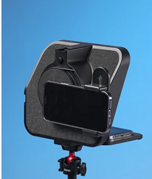 Universele Teleprompter voor DSLR, Smartphone en Tablet – Inclusief Adapterringen