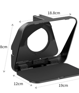 Universele Teleprompter voor DSLR, Smartphone en Tablet – Inclusief Adapterringen