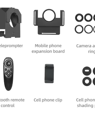 Mini Teleprompter voor Smartphone en DSLR – Met Afstandsbediening