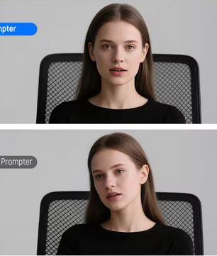 2-in-1 Teleprompter 11" met Ingebouwde Monitor – Screen Mirroring en Universele Montage