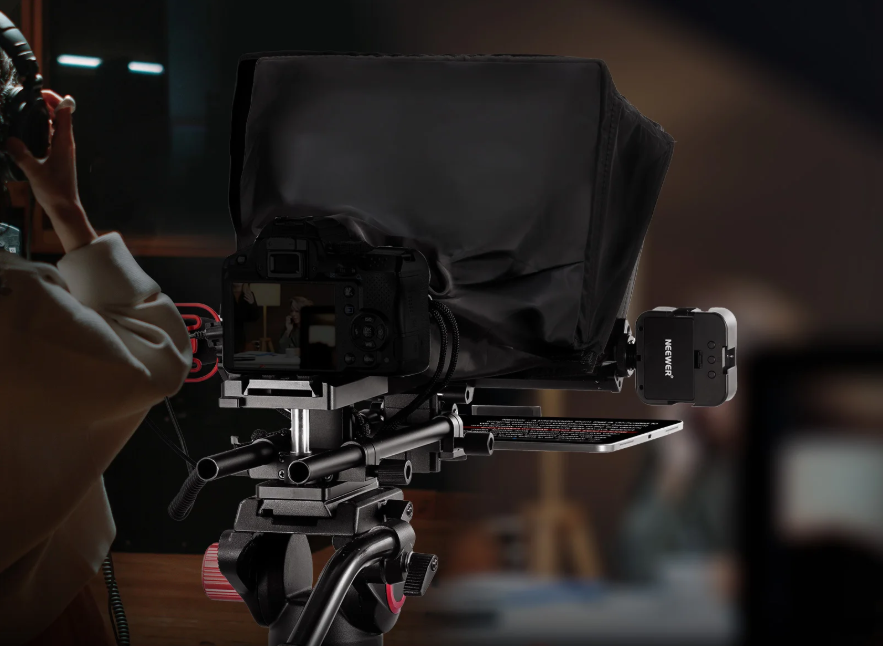 Modulaire Teleprompter 12" met 15mm LWS Rod Clamp en App Control