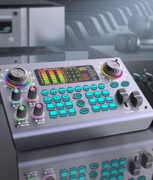 Professionele Podcast Set met 48V XLR Microfoon en Live Soundcard