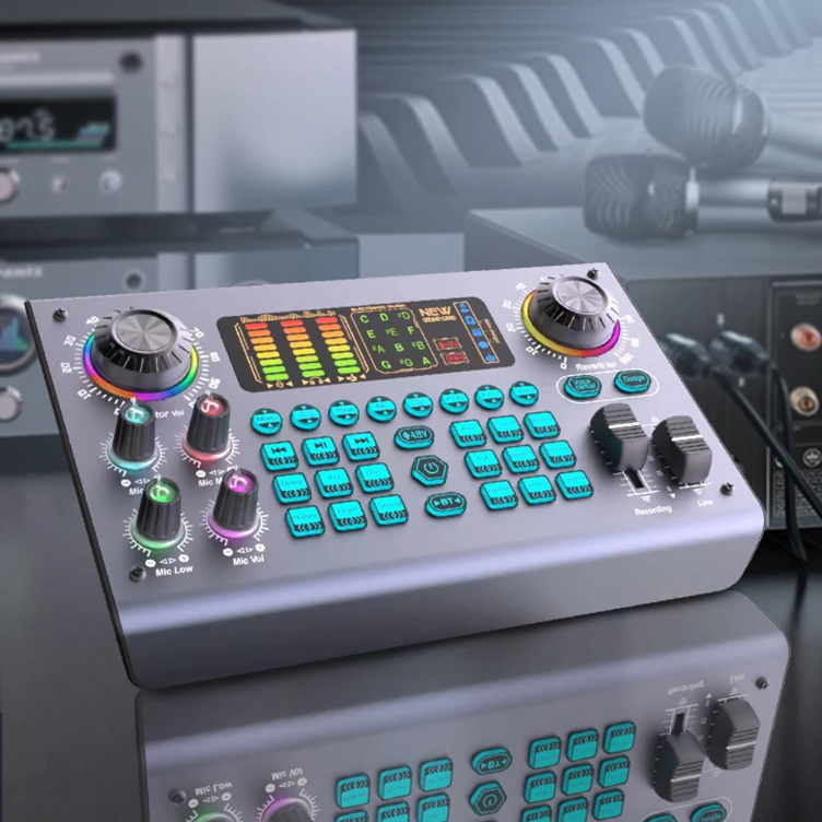 Professionele Podcast Microfoon Set met Soundcard – Voor PC en Smartphone