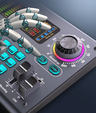 Professionele Podcast Set met 48V XLR Microfoon en Live Soundcard