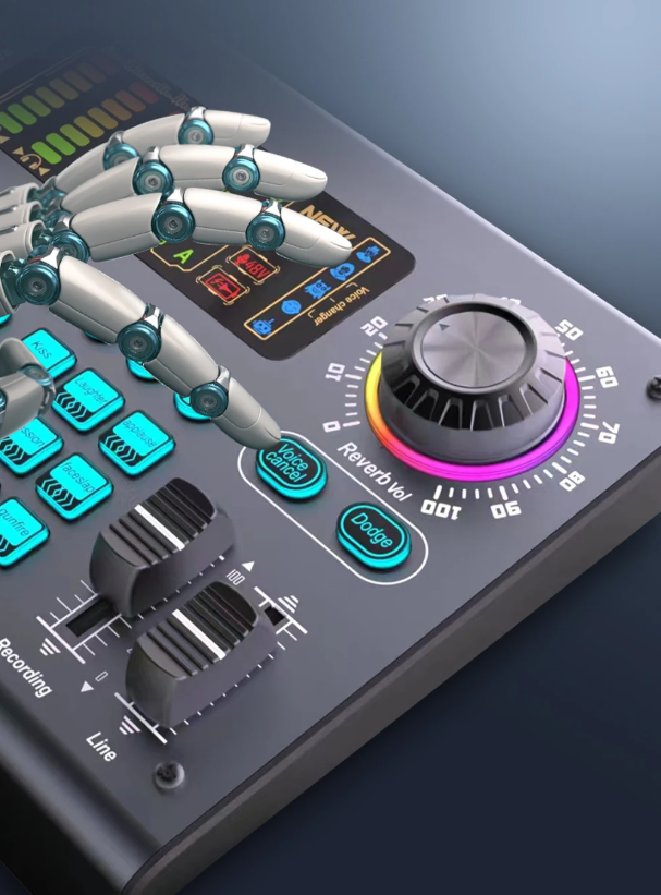 Professionele Podcast Set met 48V XLR Microfoon en Live Soundcard