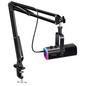 XLR/USB Gaming Microfoon Kit met Arm en RGB – Dynamische Mic Set