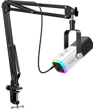 XLR/USB Gaming Microfoon Kit met Arm en RGB – Dynamische Mic Set