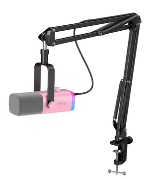 XLR/USB Gaming Microfoon Kit met Arm en RGB – Dynamische Mic Set