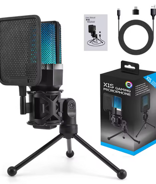 USB Condensator Gaming Microfoon Set voor PC en Laptop