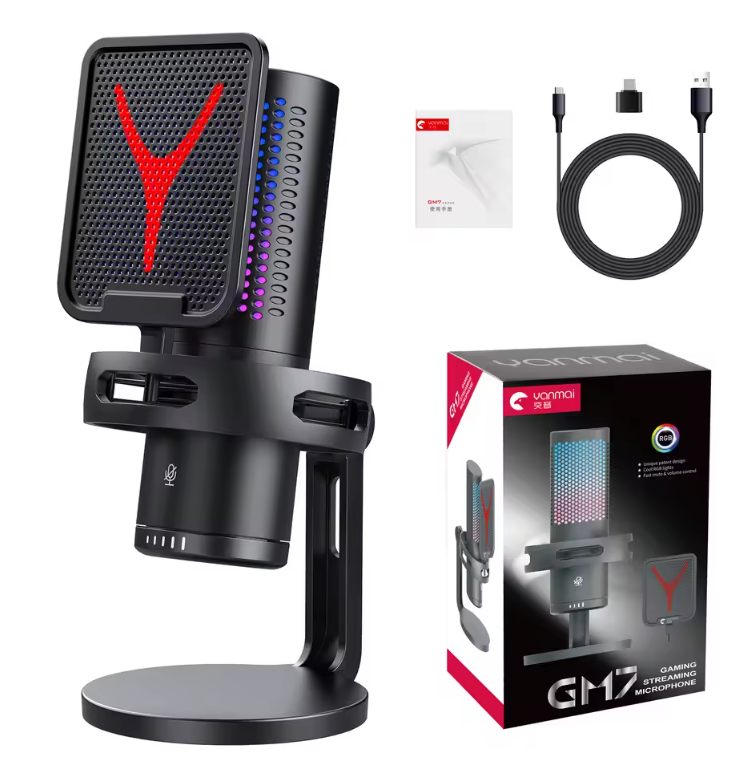 Professionele USB Condensator Microfoon Kit voor Gaming, Streaming en Podcast – Omnidirectionele Studio Microfoon voor PC en Laptop