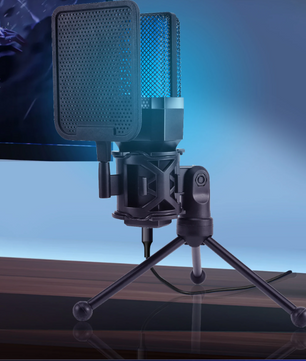 USB Condensator Gaming Microfoon Set voor PC en Laptop