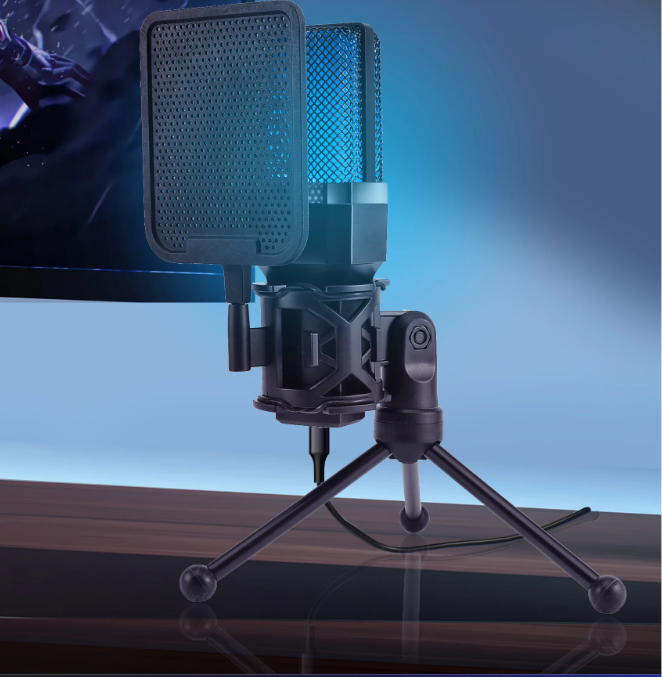 Professionele USB Condensator Microfoon Kit voor Gaming, Streaming en Podcast – Omnidirectionele Studio Microfoon voor PC en Laptop