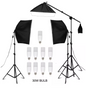 50 × 70 cm Softbox Set met 8 LED Lampen – Studio Verlichting Kit