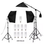 50 × 70 cm Softbox Set met 8 LED Lampen – Studio Verlichting Kit