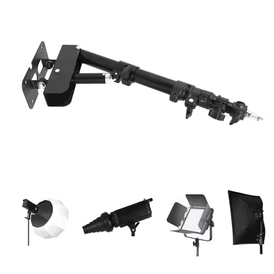 Wand Boom Arm voor Fotostudio – Draaibare Lichtarm tot 100 cm