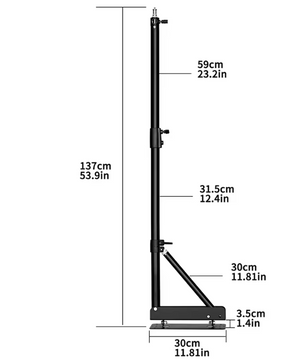Wand Boom Arm voor Fotostudio – Draaibare Lichtarm tot 100 cm