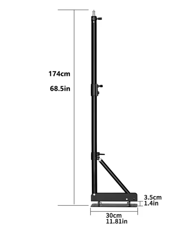Wand Boom Arm voor Fotostudio – Draaibare Lichtarm tot 100 cm