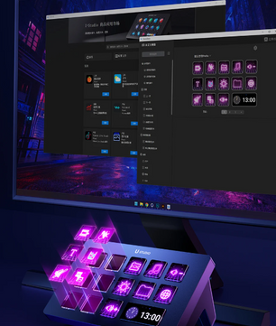 Productietool Console Controller voor Gaming, Office en Livestreaming – Programmeerbare Macro Controller voor Content Creators