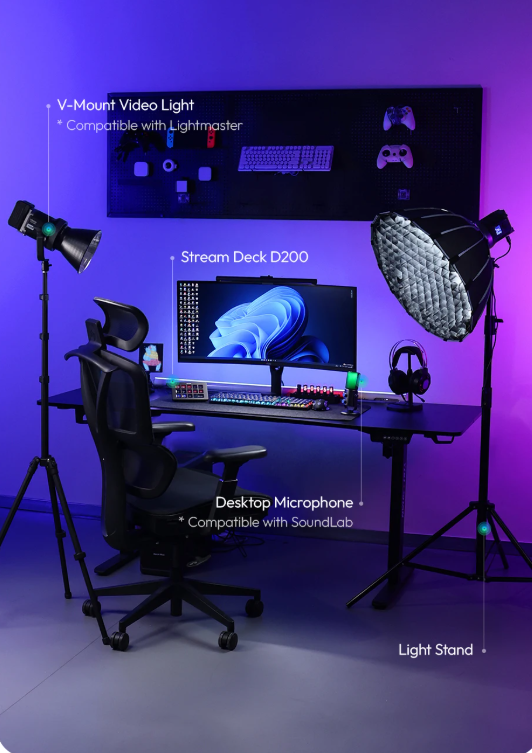 Productietool Console Controller voor Gaming, Office en Livestreaming – Programmeerbare Macro Controller voor Content Creators