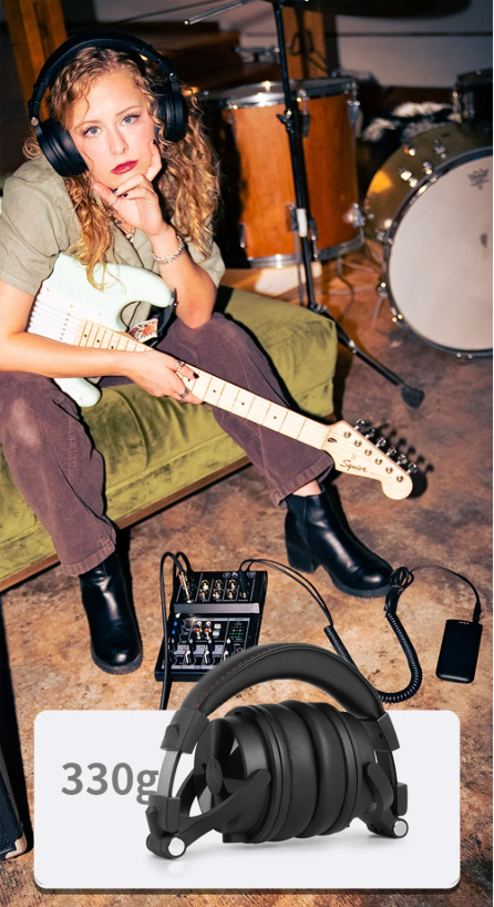 Professionele Draadloze Studio Koptelefoon met Bluetooth, Lage Latentie en Bedrade DJ-Modus