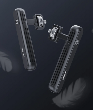 Set van 2 Aluminium Handgrepen voor Smartphone Video Rig – 360° Draaibare Side en Top Handles voor Filmen en Vloggen