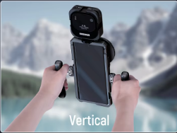 Set van 2 Aluminium Handgrepen voor Smartphone Video Rig – 360° Draaibare Side en Top Handles voor Filmen en Vloggen