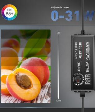 Opvouwbare Fotostudio Lichtbox 60 × 60 cm – LED Product Fotografie Tent met Dimbare Verlichting en 6 Achtergronden